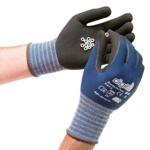 Luvas de nitrilo satinizado Gama Digitx Duralux Palm