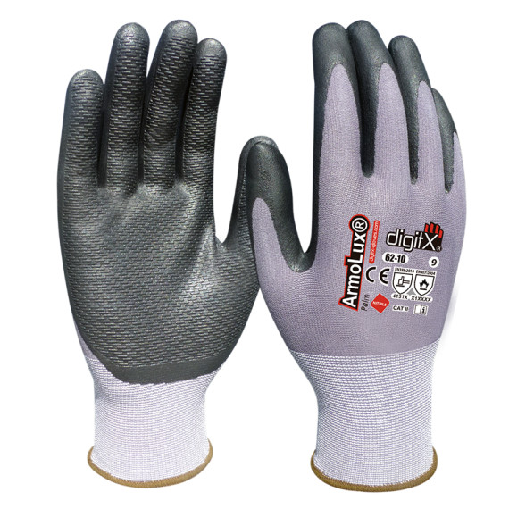 Guantes de nitrilo de espalda Armolux Palm Gama Digitx 12 pares