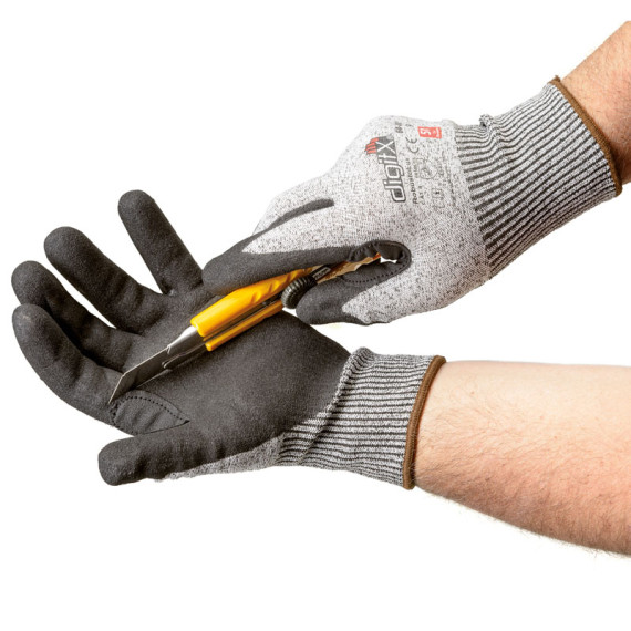 Reinforced thumb glove D cut-resistant RobustoLux CAT II (12 pairs) DIGITX