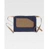 Short French apron in denim fabric combined with canvas WORKTEAM M719.