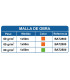 Malla de protección de obra 1 x 50 m SEKURECO
