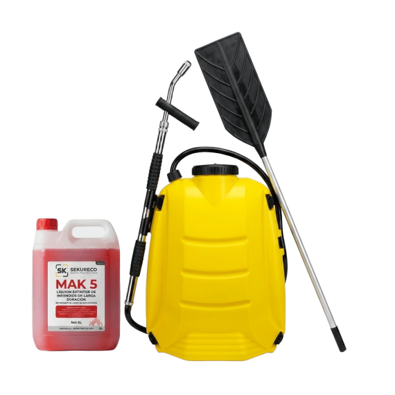 copy of Pack de batefuegos forestal con mango fijo y mochila extintor forestal