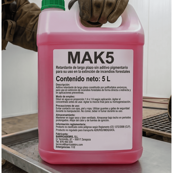 Pack de mochila extintor forestal y retardante de incendios forestales MAK5