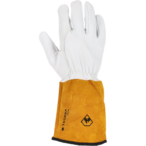 Gant de soudure robuste en cuir pleine fleur Tegera 130A (12 paires)