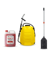 Pack de batefuegos forestal telescópico, mochila extintor forestal y retardante de incendios forestales MAK5