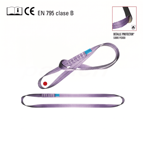 Point d'ancrage sangle - EN 354, EN 566, EN 795 classe B AZ900