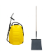 Pack de batefuegos con mango madera y mochila extintor forestal para incendios forestales