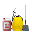 Pack de batefuegos con mango madera, mochila extintor forestal y retardante de incendios forestales MAK5