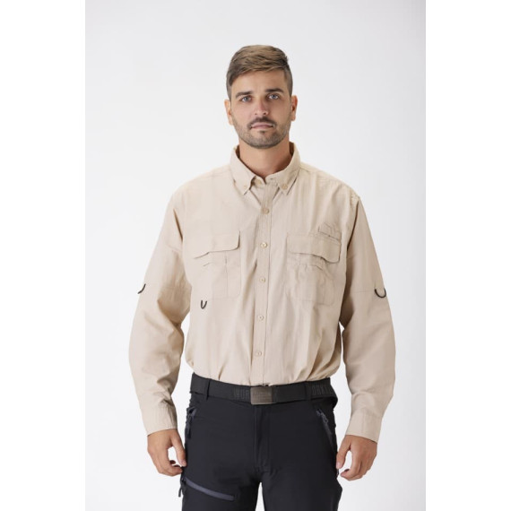 Camisa manga larga Sport tipo Safari WORKTEAM B8500