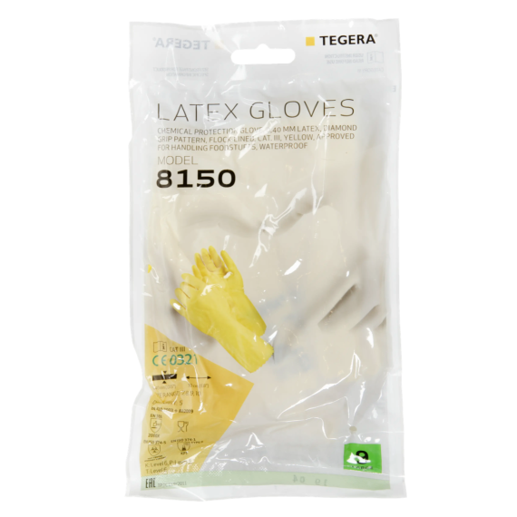 Chemikalienschutzhandschuhe TEGERA 8150 (10 Paare)