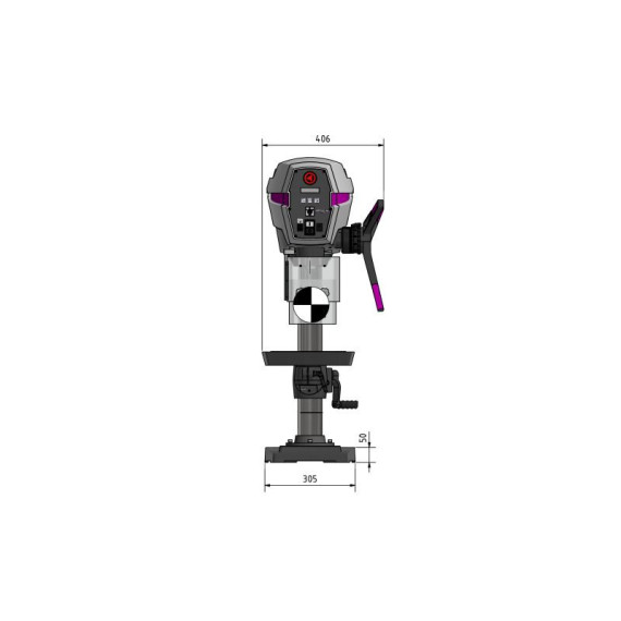 Taladro de columna y sobremesa DP 26-T - 230 V OPTIMUM