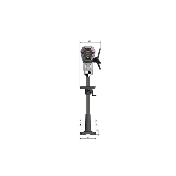 Taladro de columna y sobremesa DP 26-F - 230 V OPTIMUM