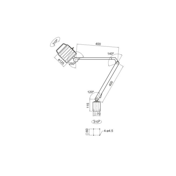 Lámpara led MWG 6-720 - 400+400 OPTIMUM