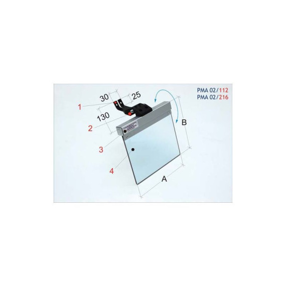 Protector de seguridad para esmeriladora y pulidora PMA 02/112 METALWORKS