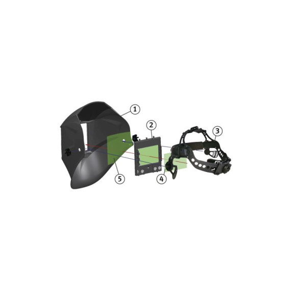 Pantalla de protección Varioprotect® XXL-W-2 TC SCHWEISSKRAFT