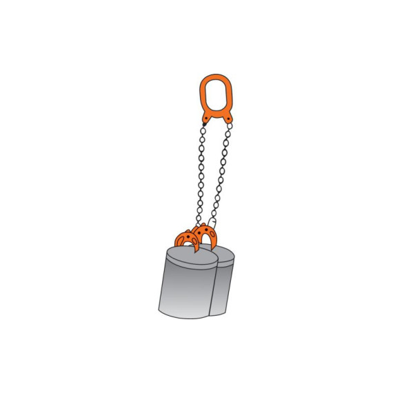 Pinza di trasporto con catena FHK 1 - 1T Unicraft