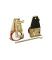 Set di 2 ruote di trasporto con leva HR 1000 UNICRAFT