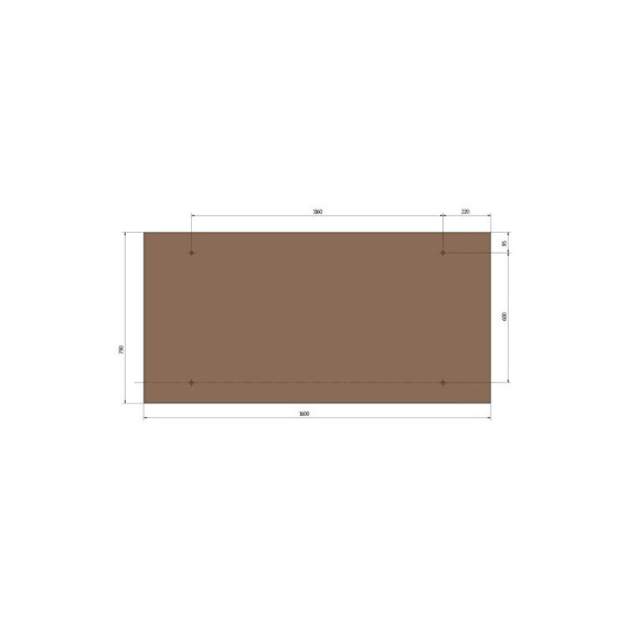 Plataforma de madera 1250 x 800 mm - HT 300 S UNICRAFT