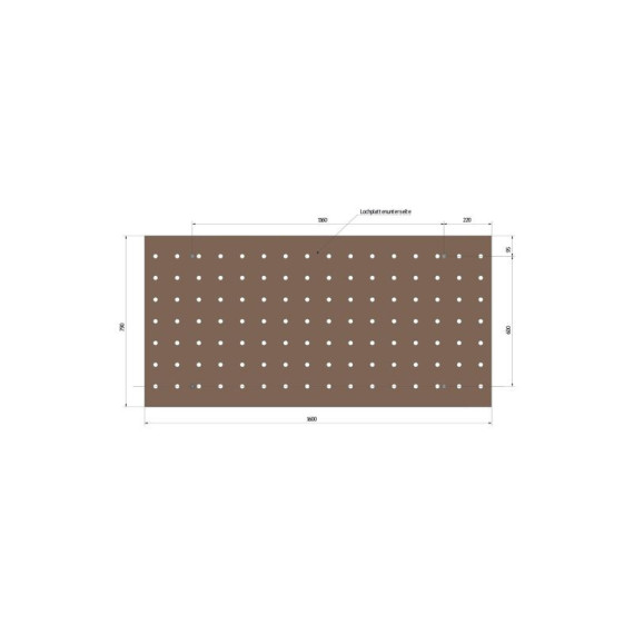 Perforated Wood Platform 1600 x 790mm - HT 300 M UNICRAFT