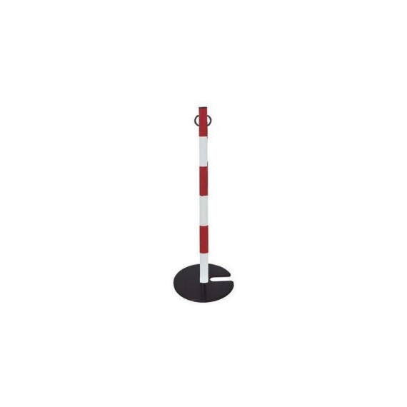 Poste de acero BEKO100RB - Rojo/Blanco METALWORKS