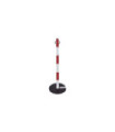 Poste de acero BEKO100RB - Rojo/Blanco METALWORKS