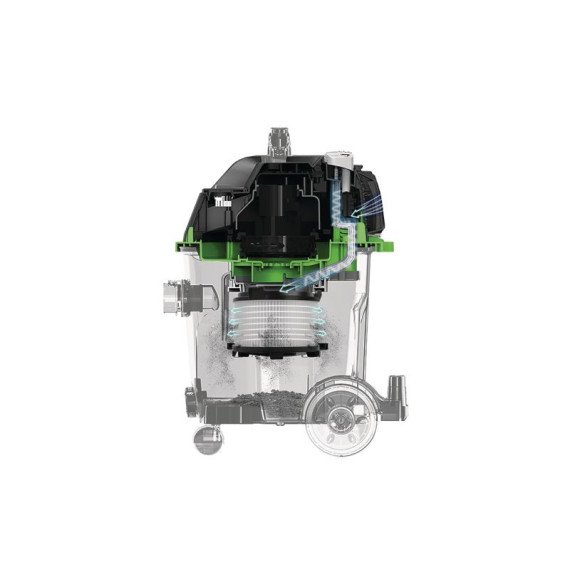 Aspirador para líquidos y partículas sólidas wetCAT 120 RH CLEANCRAFT