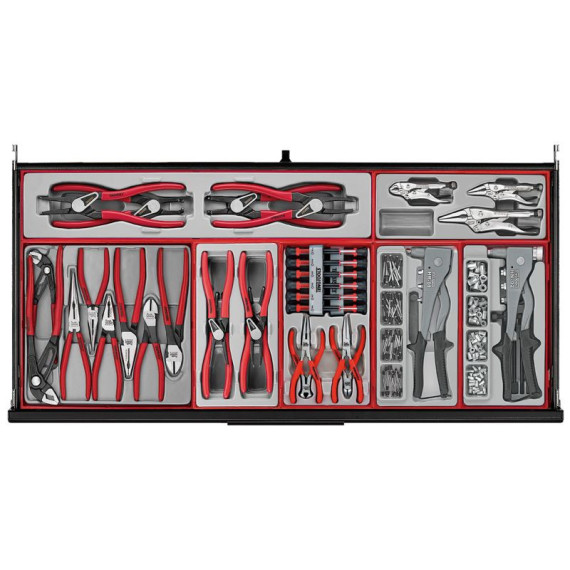 Tool Trolley TKW37B1008T - 1008 Pieces TENGTOOLS