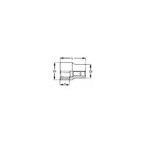 Llave de Vaso de Impacto Hexagonal 1/2' de TENGTOOLS