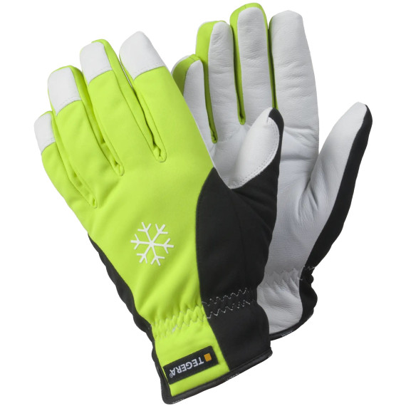 Waterproof winter gloves made of goat grain leather with Aquathan Tegera 293.