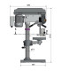 Taladro de columna y sobremesa OPTIdrill D 23Pro 1Ph OPTIMUM