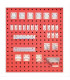 Juego de ganchos para panel – 28 piezas METALWORKS
