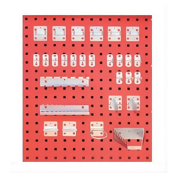 Juego de ganchos para panel – 28 piezas METALWORKS
