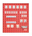 Set di ganci per pannello – 28 pezzi METALWORKS