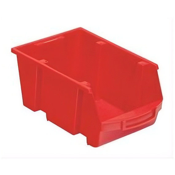 Behälter aus rotem Polypropylen MWSPACY4R - 10 Liter METALWORKS
