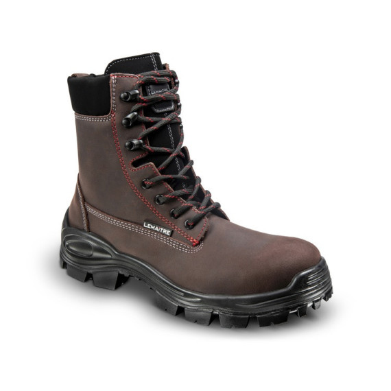 Botas de segurança Stelvio Castanho S3 Sola Preta LEMAITRE