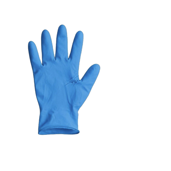 Guantes de examen de nitrilo sin polvo azul ALBA