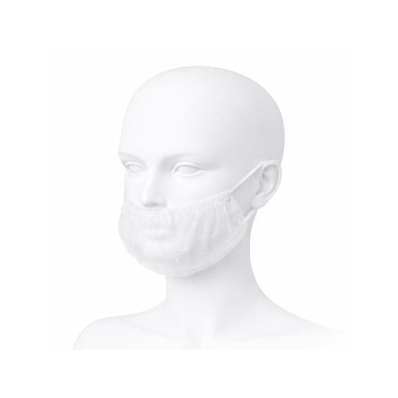 Copri-barba bianco monouso di TST ALBA