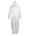 Disposable coverall with hood and zipper ALBA