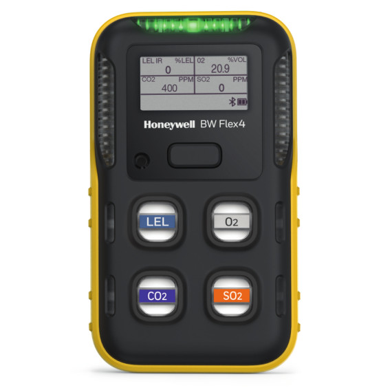 Detector 5 gases Honeywell BW Flex 5 – O₂, LEL, CO, H₂S y CO₂