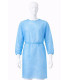 Disposable green gown with knitted cuff ALBA