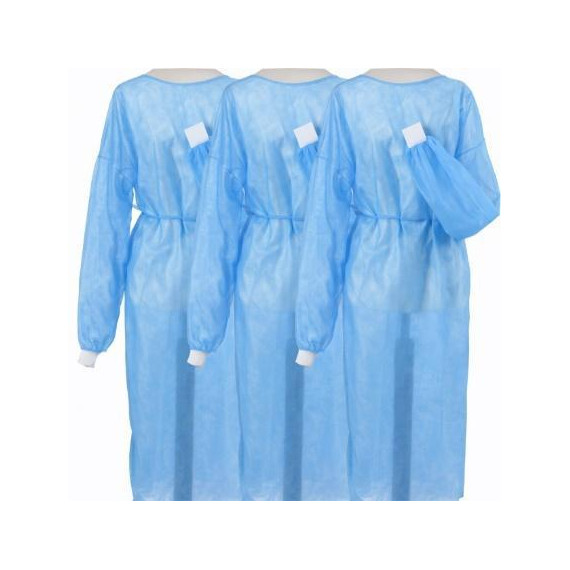 Camice verde monouso con polsino in maglia ALBA