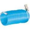 Spiral polyurethane hose with AIRCRAFT coupling system.