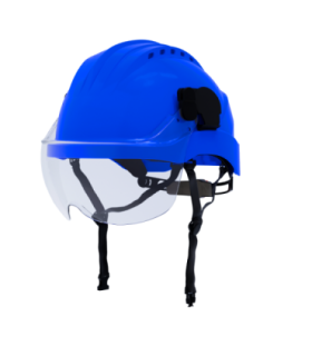Casque de protection Curro Visor bleu CLIMAX