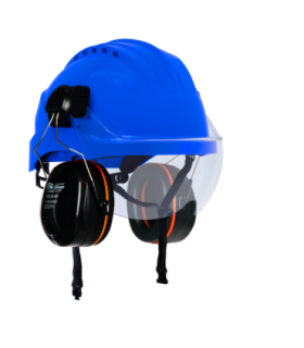 Casco Curro Visor B blu Completo CLIMAX
