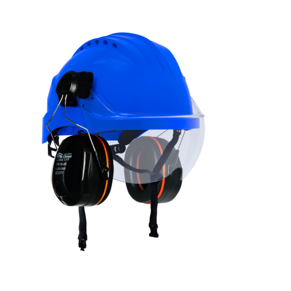 Capacete Curro Visor B azul Completo CLIMAX