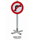 av101_Base cruz automontable acero galvanizado 50x50cm para señalización temporal SEKURECO
