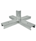 Base cruz automontable en acero galvanizado 50x50cm SEKURECO