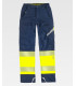 Pantalón elástico combinado con alta visibilidad y cintas reflectantes segmentadas C3551 WORKTEAM