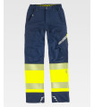Pantalón elástico combinado con alta visibilidad y cintas reflectantes segmentadas C3551 WORKTEAM
