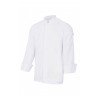 100% cotton kitchen jacket with central closure and mandarin collar VELILLA Series 405208A